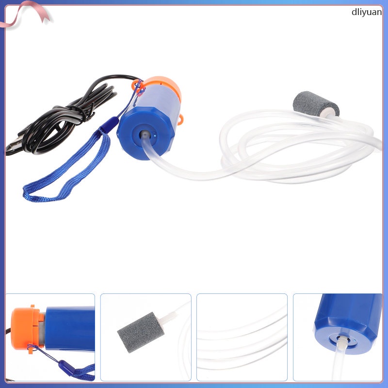 USB Oxygen Pump Portable Water Kettle Tank Bubble Small Air Silent Aquarium dliyuan Shopee