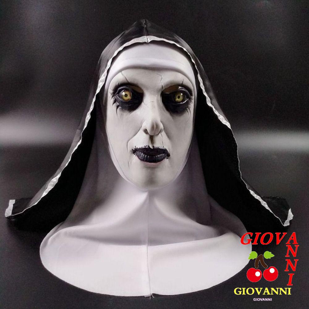 GIOVANNI Scary Nun Latex Mask Carnival Party Funny Costume Mask Cosplay ...