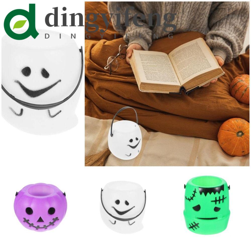 DINGYIFENG Halloween Candy Buckets, With Handle Candy Buckets Mini