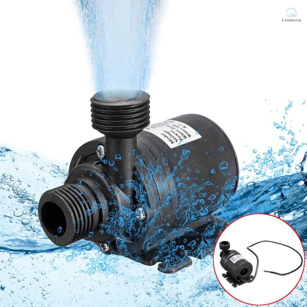 Reelau 12V DC Submersible Water Pump – 3.6W 240L/H, Super Quiet Brushless Motor, For Aquariums, Fountains, Hydroponics