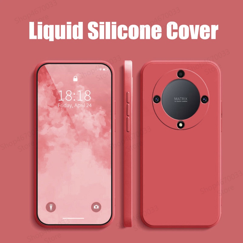 For Honor X9b X9a 5g 2023 Square Liquid Silicone Casing For Honor X9c X