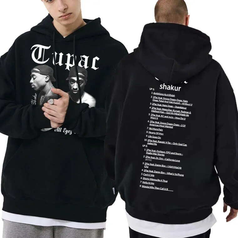 Rapper Singer Tupac 2Pac Cool Cartoon Blouse Putih Soft Ready Stock 90S ...