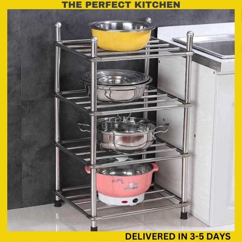 TPK Stainless Steel Kitchen Rack High Quality 4Tiers Kitchen utensils ...