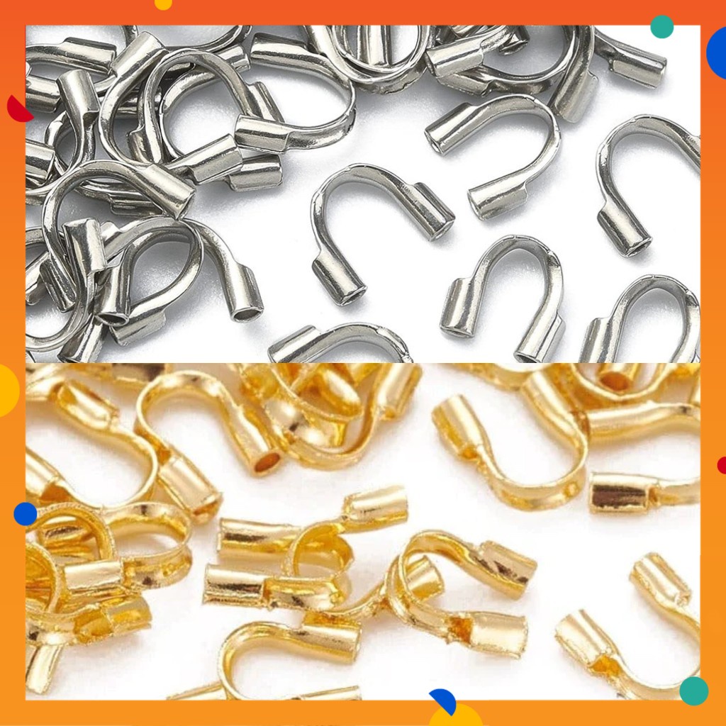 Beads Findings 4x5mm Gold Stainless Steel Wire Protector Guard Guardian ...