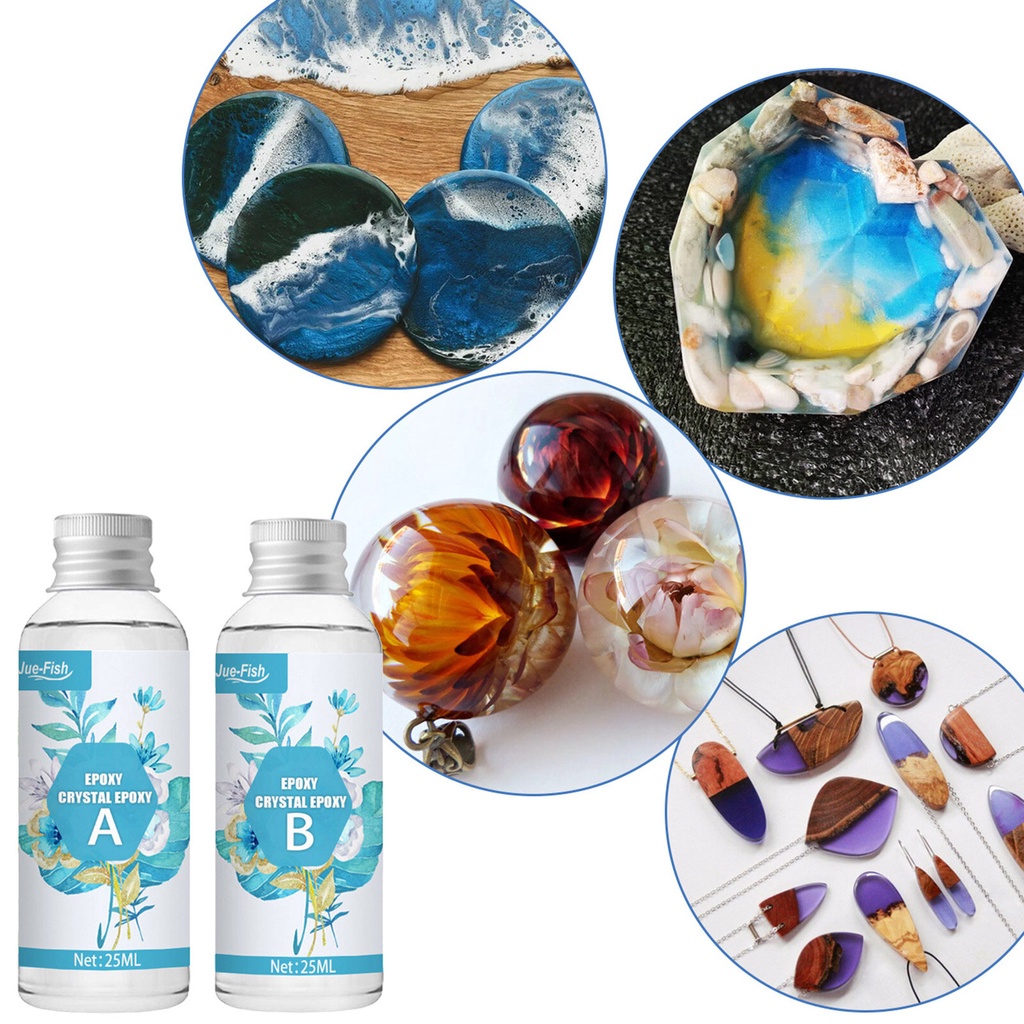 Malaysia Original JAREDQ 1 Set Epoxy Resin Bottled Strong Adhesive