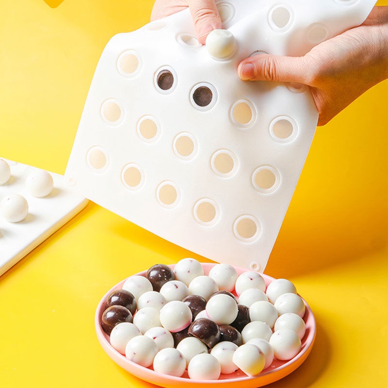 Round Shaped Chinese Moon Cake Filling Silicone Mold Homemade Lid Rice ...
