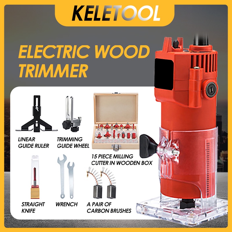 Electric Hand Wood Trimmer 220V Wood Router Woodworking Electric Edger ...
