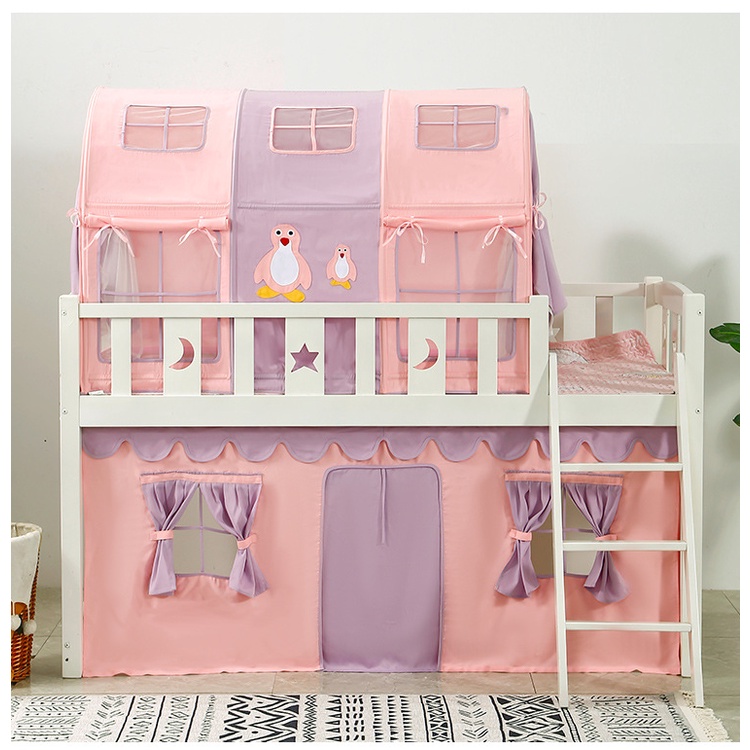 Children Bed Tent Girl Princess Bed Curtain Boy Upper Lower Bed