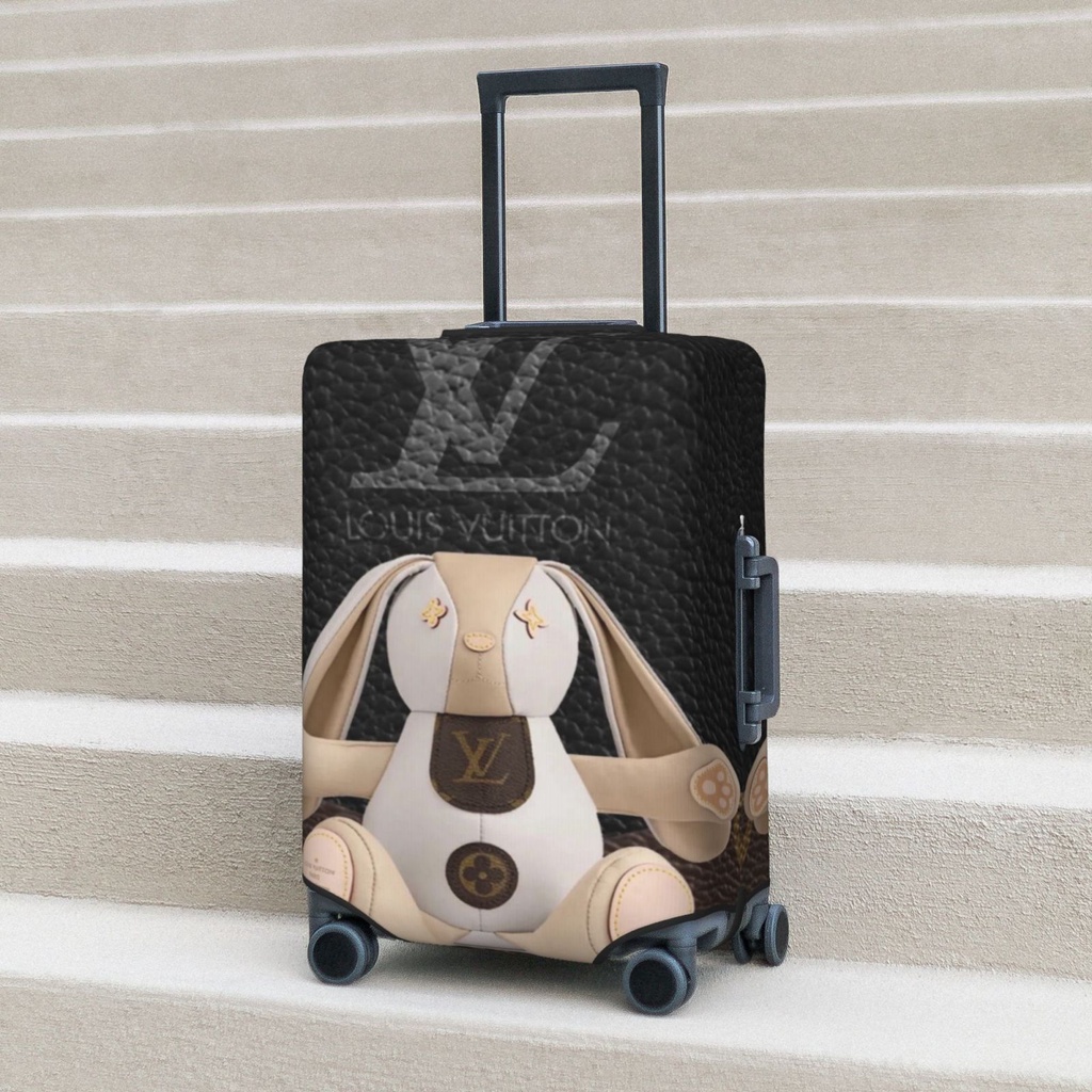 L V Washable Travel Luggage Cover Funny Cartoon Suitcase Protector Fits 18 32 Inch Luggage Shopee Malaysia