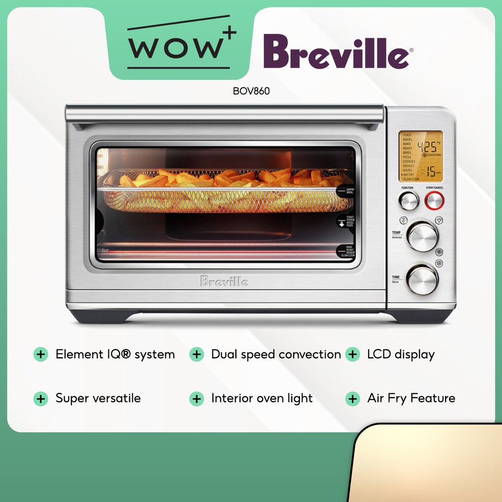 Breville BOV860 The Smart Oven Stainless Steel, 11 Cooking PreSet