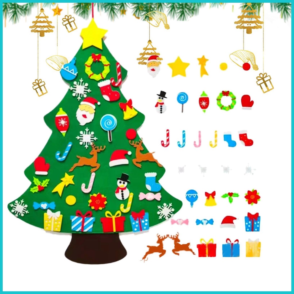 DIY Felt Tree Montessori Mini Felt Tree For Kids Handmade Felt Crafts ...