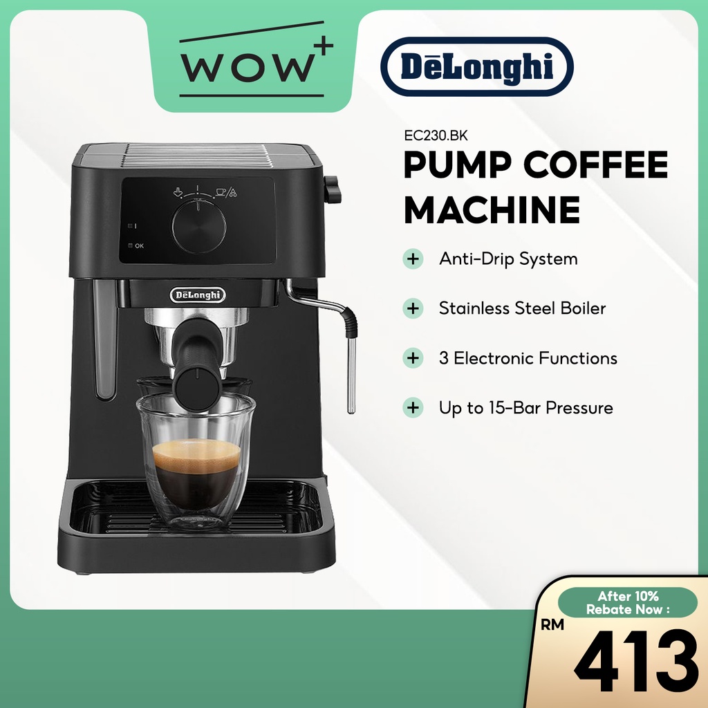 (Zero shipping fees) Delonghi Stilosa Manual Pump Espresso Coffee Maker