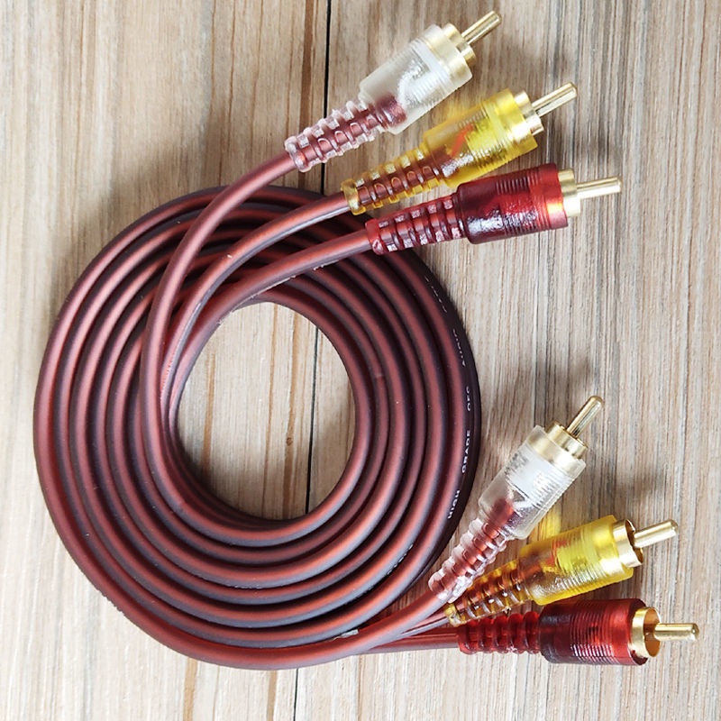 Audio Video AV Cable Projector DVD TV Top Box Connection Cable Red