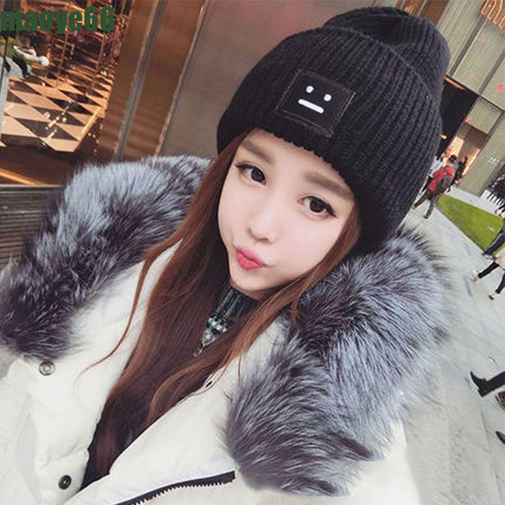 MAOYE Smile Knitted Hats Trendy Cool Autumn Winter For Men