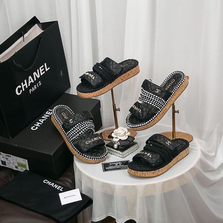 Chanel hemp rope online sandals