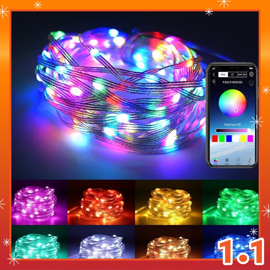 10M 100LED Smart RGB Fairy String Lights Indoor Ourdoor with Music Mode ...