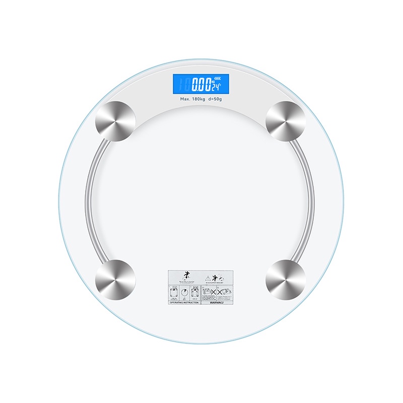 Transparency Digital / Mechanical Weighing Scale 33cm Diameter Round