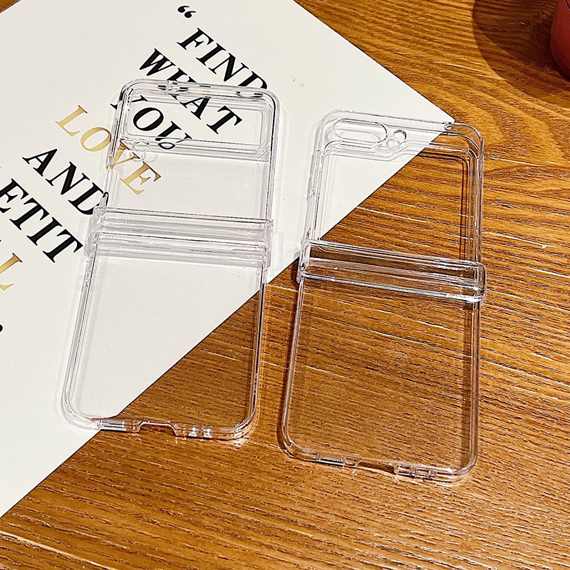 Slim Transparent Phone Casing Samsung Galaxy Z Flip 5 Flip 3 Flip 4 ...