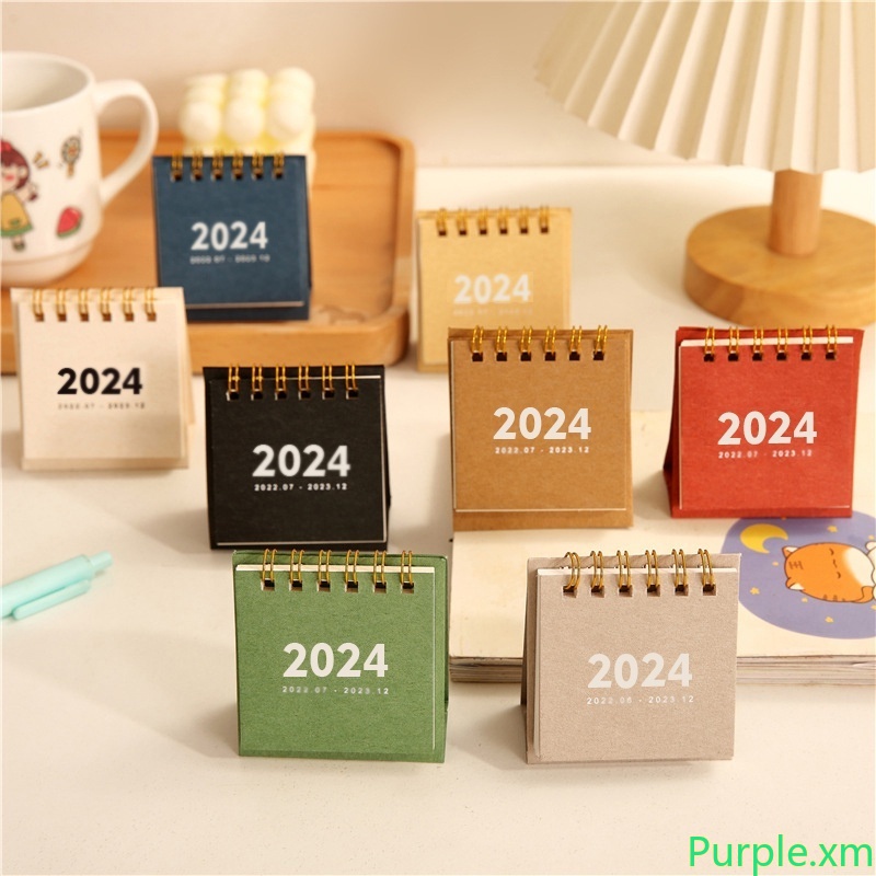 🔖【Hot】2024 Mini Calendar Desktop Calendar Kalender Small Calendar ...