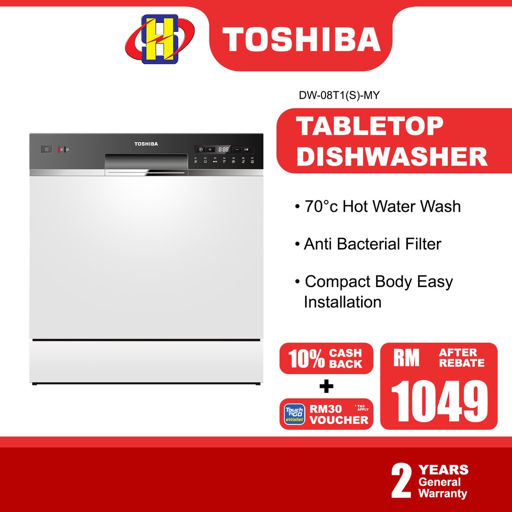 Toshiba Dishwasher Multi Place Settings Tabletop/Freestanding
