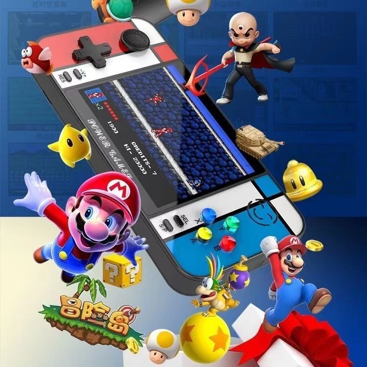 [Synchronous Output No Delays] Handheld Game Console Dual-Handle Large ...