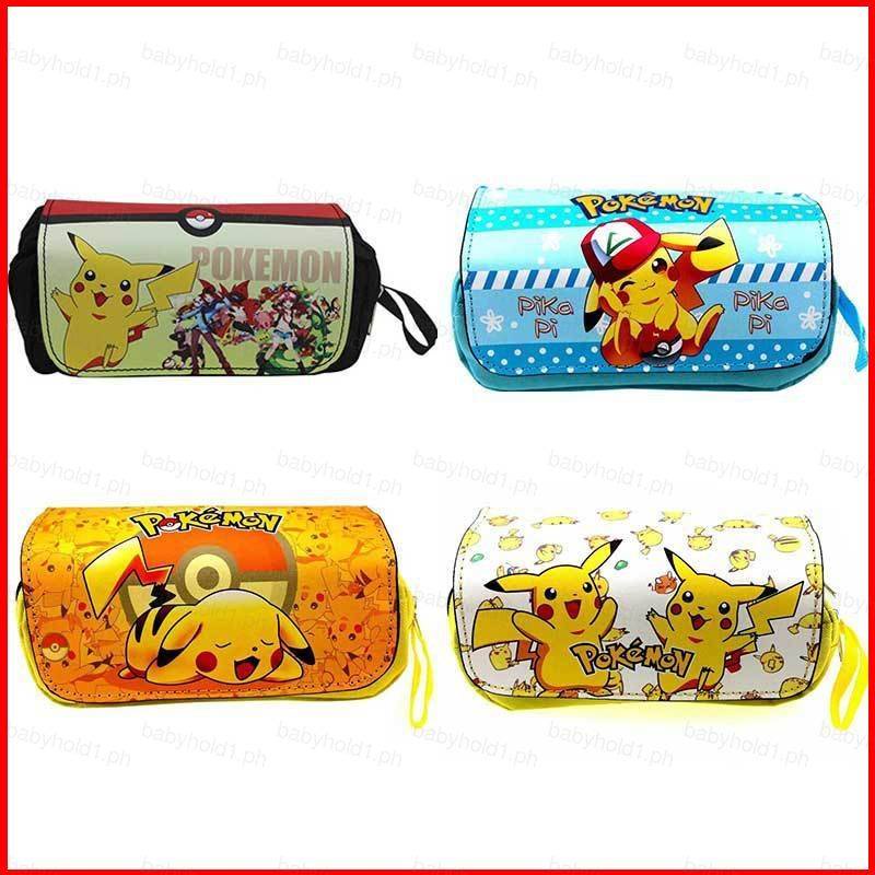 Fash Pokemon Pikachu Snorlax Eevee Anime large capacity pencil case ...