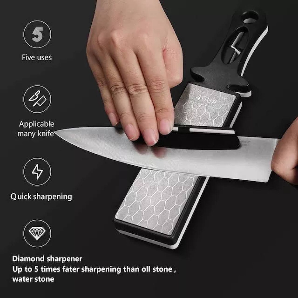 5-In-1 Diamond Sharpening Plate Knife And Scissors Sharpener Ceramic