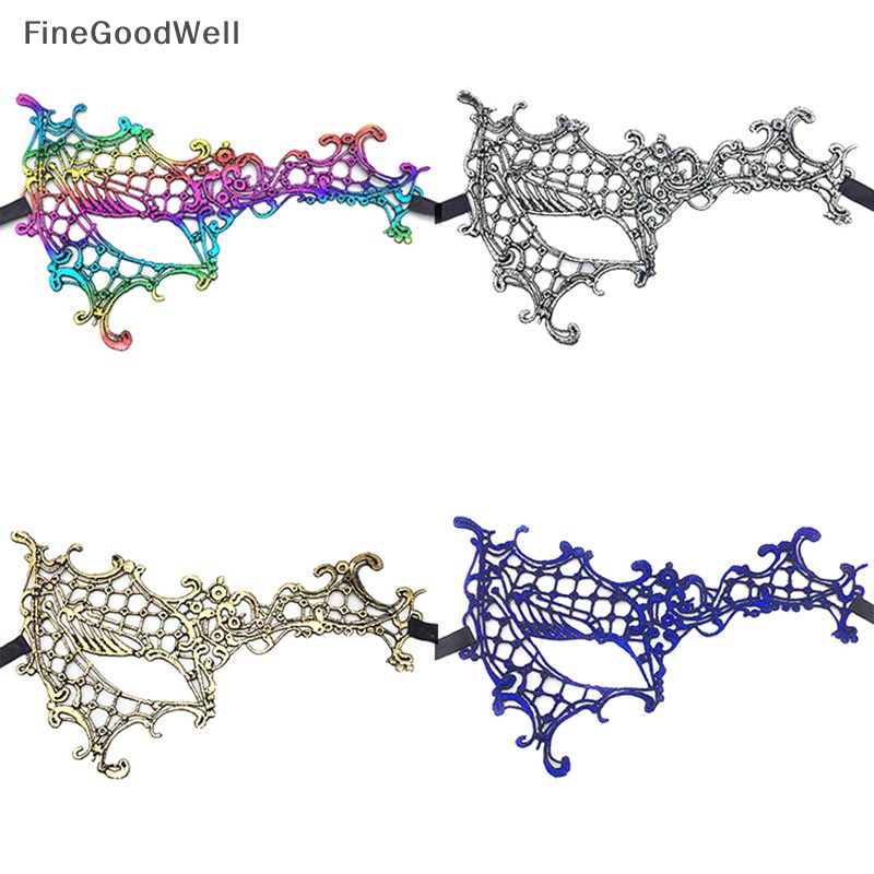 FineGoodWell Lace Eye Masks Halloween Eye Mask Women Party Favor Masquerade Mask Half Face