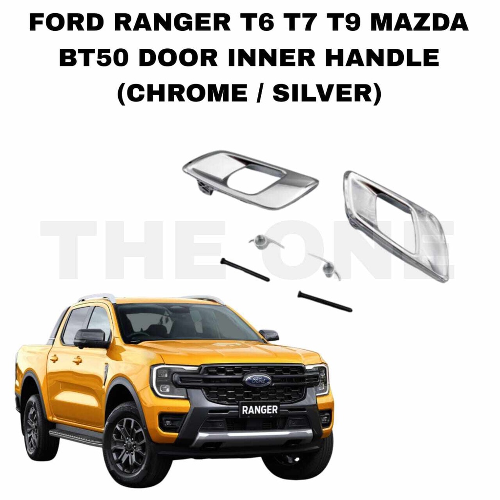 FORD RANGER T6 T7 T9 MAZDA BT50 2012 - 2019 DOOR INNER HANDLE (CHROME ...