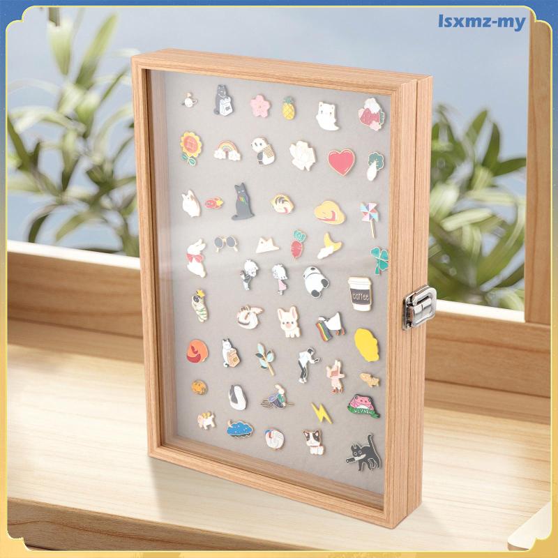 [LsxmzMY] Dustproof Pin Display Case Box for Medal Jewelry Pin ...