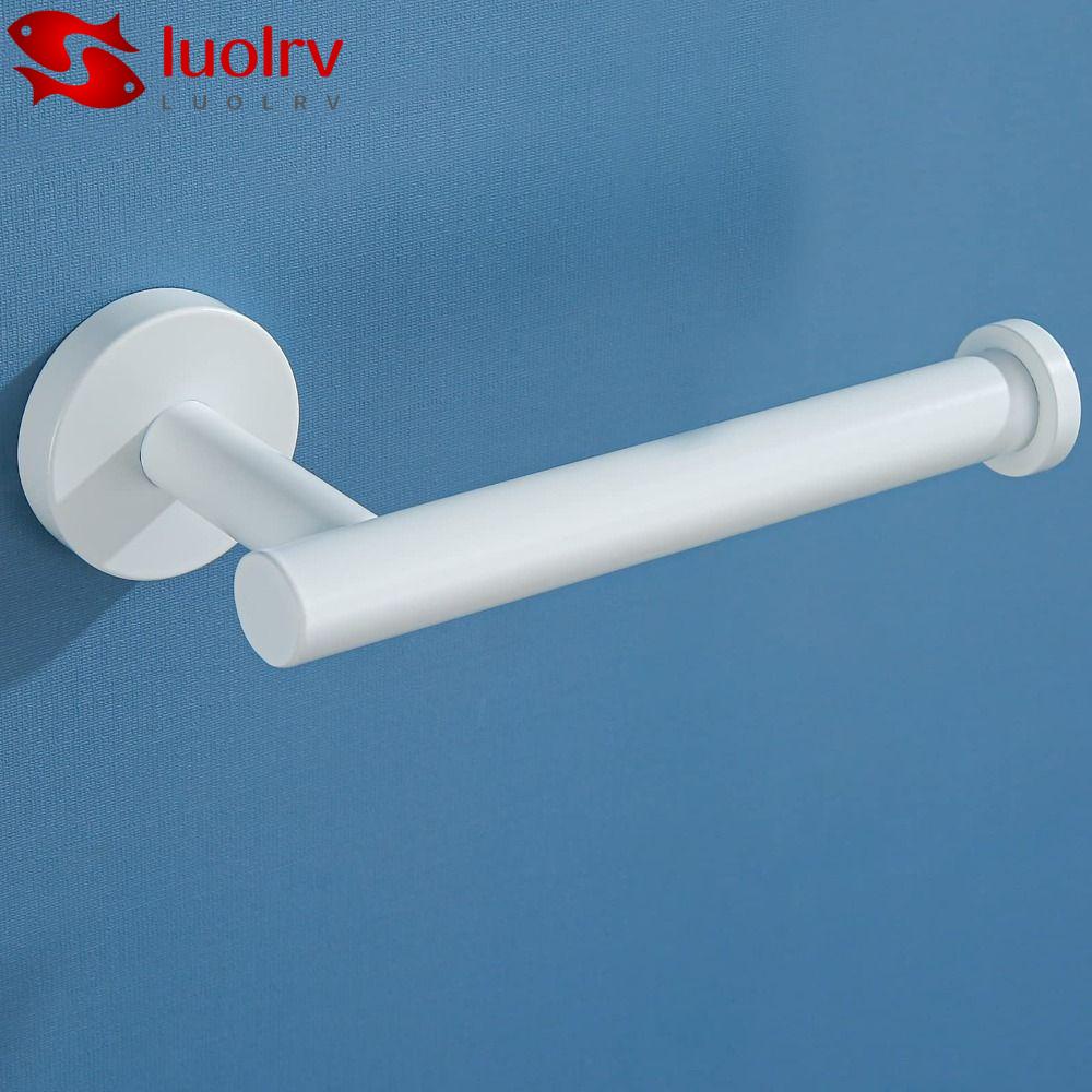 LUOLRV Tissue Holder, Stainless Steel White Toilet Paper Holder