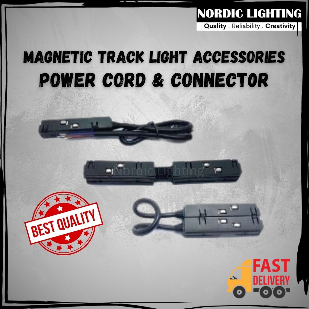 Nordic lighting Magnetic Track Accessories, Track Joint, Power Cord ...