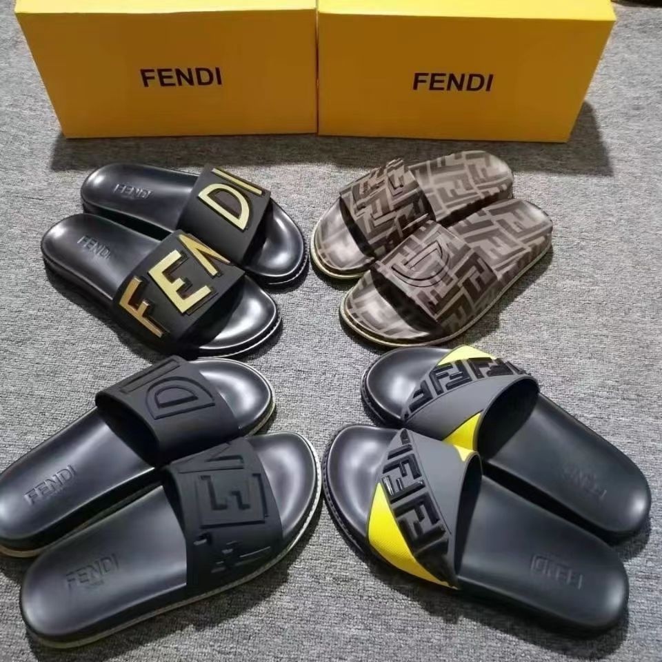 Fendi mens online slippers