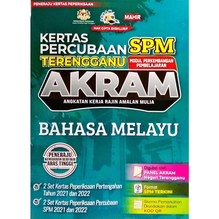 Buku Latihan Kertas Percubaan SPM Terengganu AKRAM Edisi 2024 B