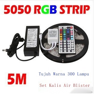 Set Jalur Cahaya Epoksi Kalis Air RGB Warna Menukar Jalur Cahaya Lembut ...