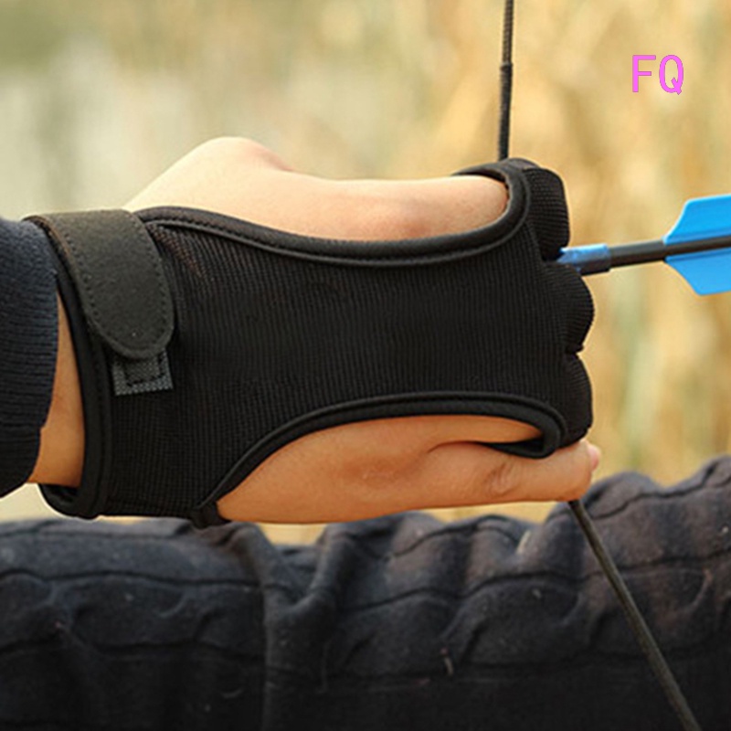 FQ Archery Glove Finger Tab Accessories Leather Gloves for Recurve