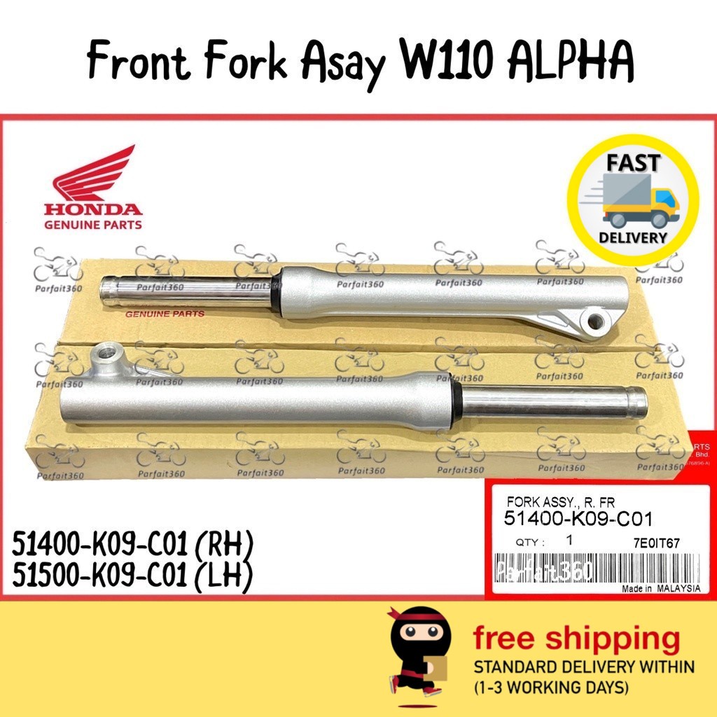 (SET) HONDA WAVE110 ALPHA Front Fork Assy / Absorber Depan 100% ...