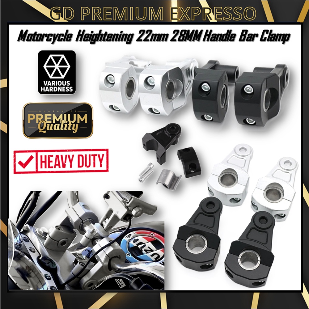 Motorcycle Handlebar Riser 22mm 28mm Bars Clamp handle bar risers ...