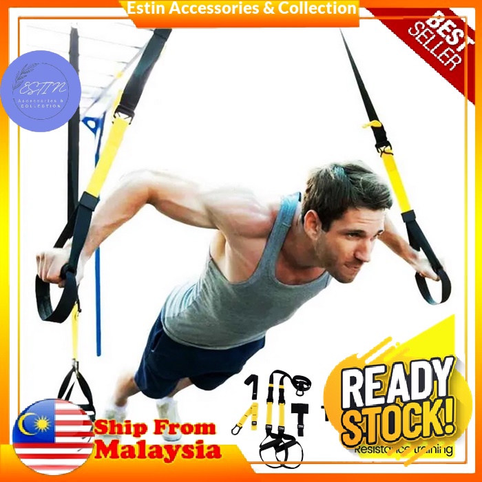 Ready Stock Suspension Trainer Kit Pro 3 TRX P3 Sport Workout Program
