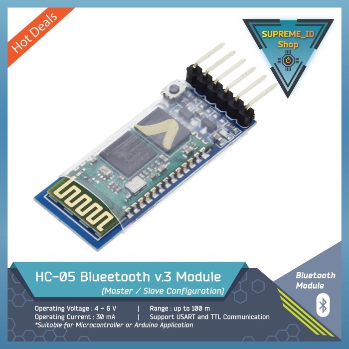 Hc-05 Bluetooth Module Master/Slave | Iot Arduino | Shopee Malaysia