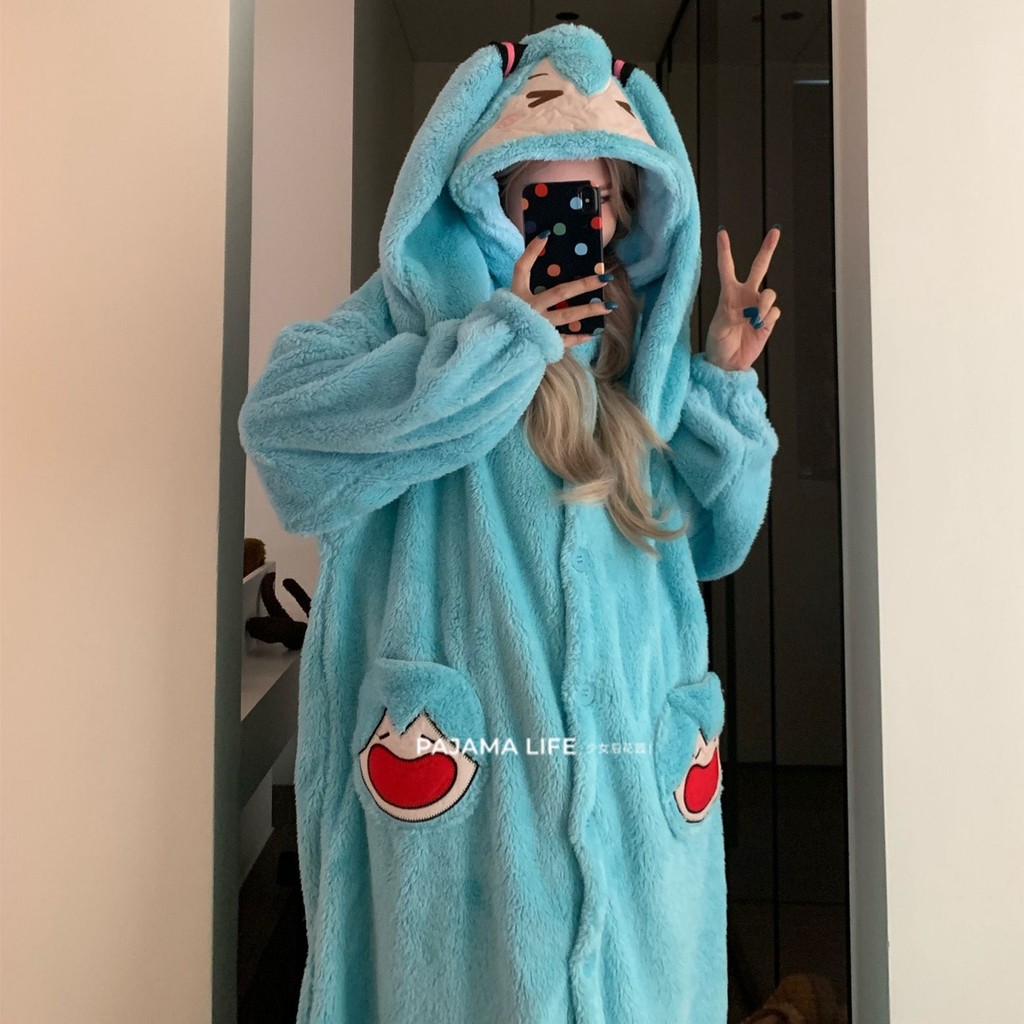 Hatsune Miku Blue Cosplay Anime Party Premium Onesie Costume biru SH gg ...