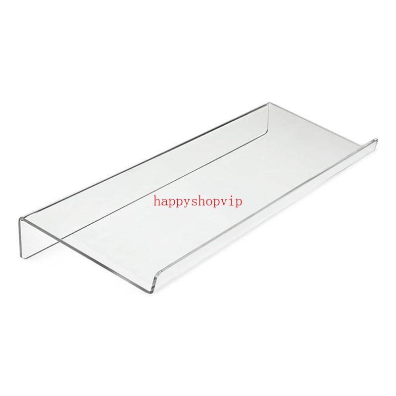 HSV Acrylic Computer Keyboard Holder Clear Tilted Keypad Stand for