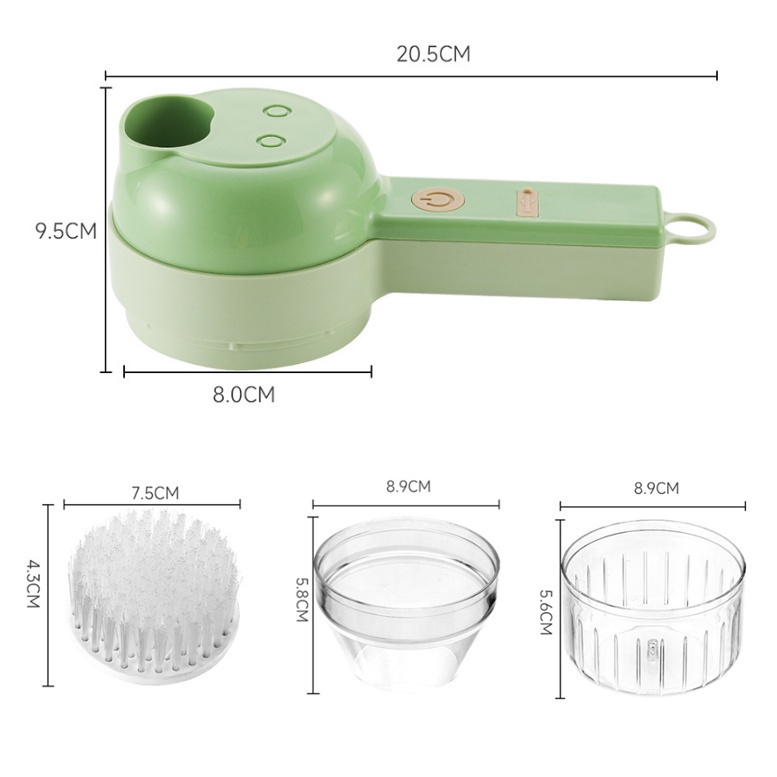 New 6In1 Multifunctional Vegetable Cutter Handheld Wireless Food ...