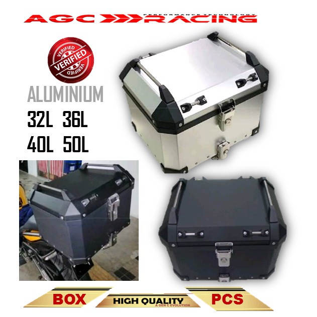 ALUMINIUM TOP BOX MOTORCYCLE 32L 36L 40L 50L Shopee Malaysia
