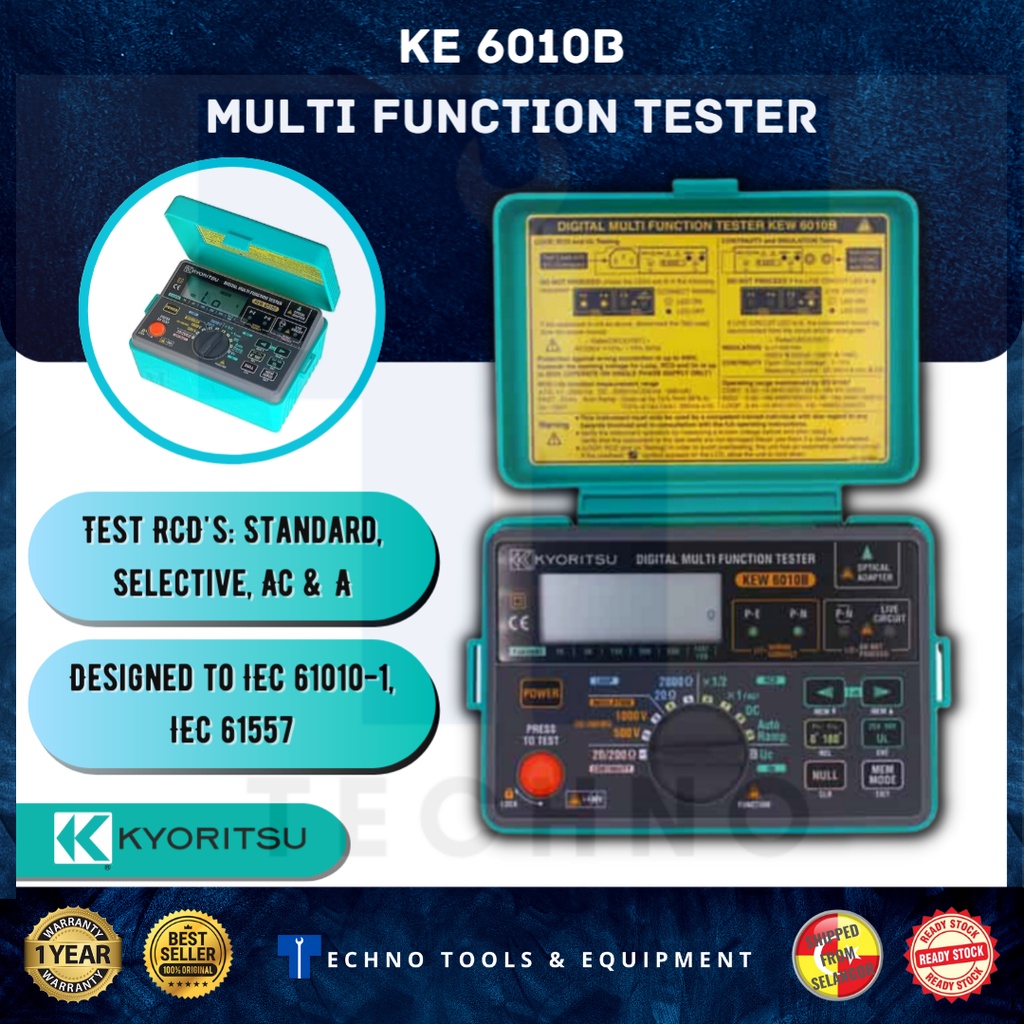 Ready Stock!! KYORITSU KE 6010B Multi Function Testers Shopee Malaysia