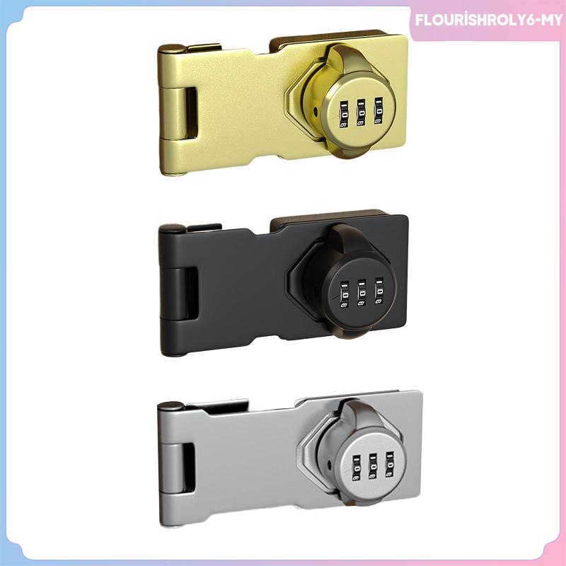 [flourishroly6] Mechanical Password Lock Keyless Rotary Hasp Lock File