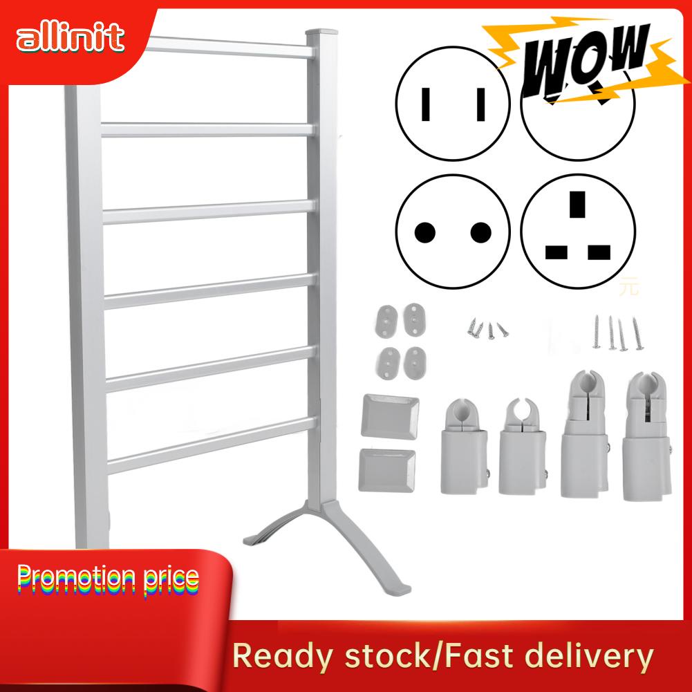 Allinit Electric Heating Towel Warmer Rack 100W Drying Shelf IPX4 For