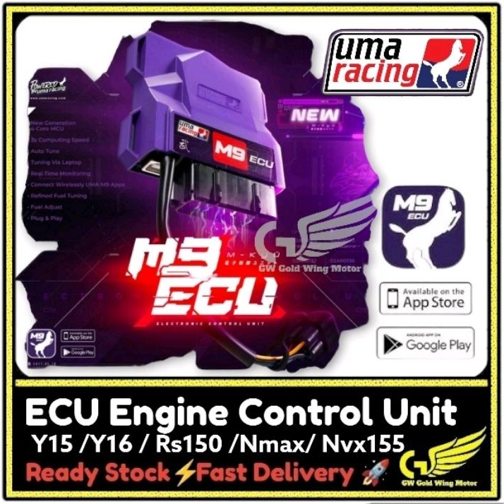 2024 NEW 100% ORI UMA RACING M9 ECU UNIT APP Control Y15 Y15ZR Y16 ...