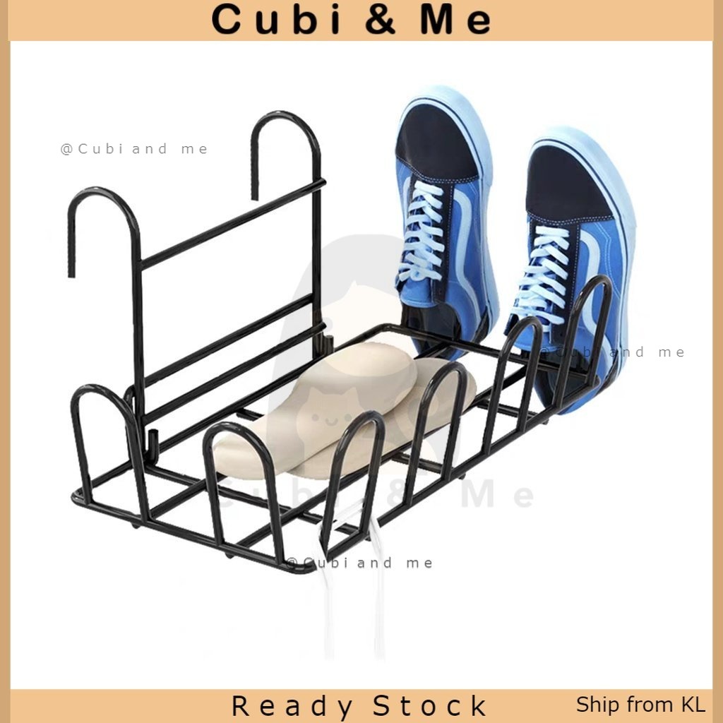 C&M Balcony Shoe Drying Artifact High-Rise Window Hanging Shoe Rack ...