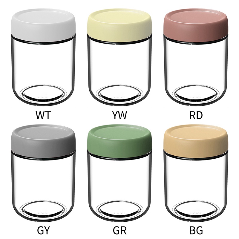 BCF 500ml Glass Mason Jars For Overnight Oats With Lids In Vibrant ...